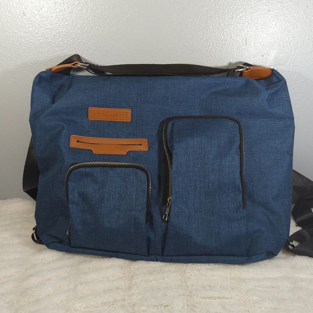 CRG Prestige Triple Strap‎ Backpack CRG-1210 Denim Travel/School Messenger Bag